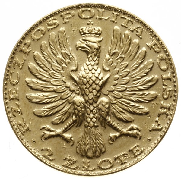 2 złote 1928; Aw: Orzeł Polski z napisem RZECZPO