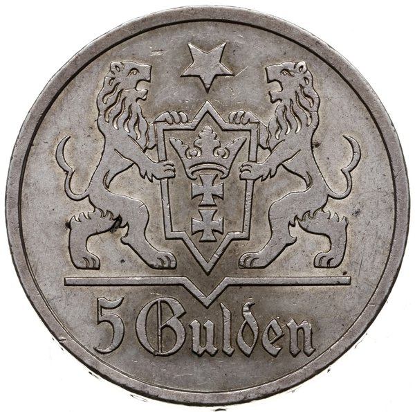 5 guldenów 1927, Berlin; Kościół Marii Panny; AK