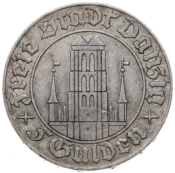5 guldenów 1932, Berlin; Kościół Marii Panny; AK