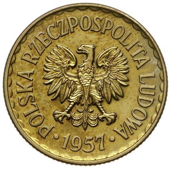 1 złoty 1957, Warszawa