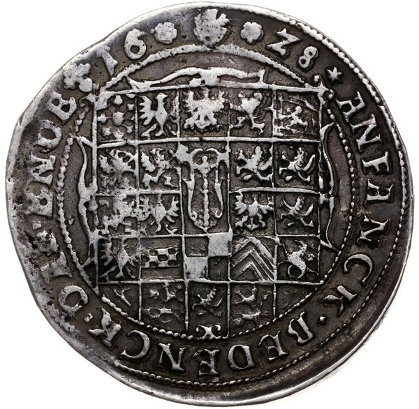 półtalar 1628, Królewiec; Aw: Półpostać w prawo,