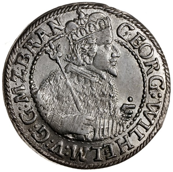 ort 1623, Królewiec; popiersie księcia w płaszcz