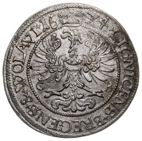3 krajcary 1674 CB, Brzeg