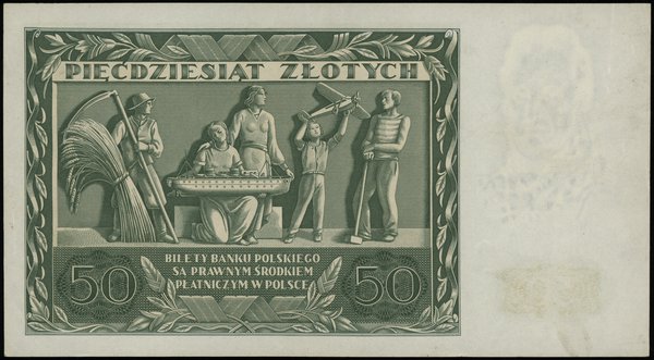 50 złotych 11.11.1936, seria AD, numeracja 1957537