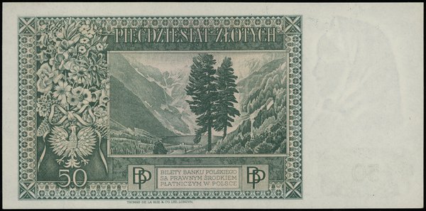 50 złotych 15.08.1939, seria D 379009