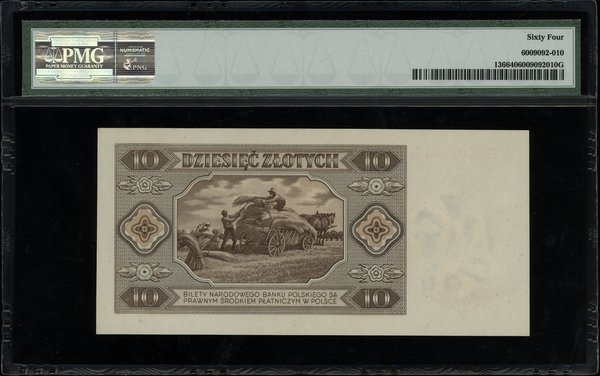 10 złotych 1.07.1948, seria G 3093712