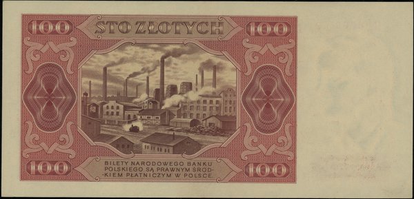 100 złotych 1.07.1948, seria L 670287; Lucow 129