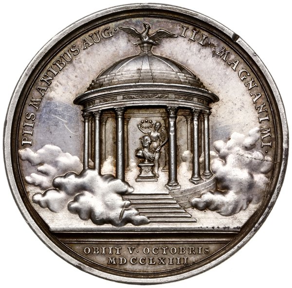 medal z 1763 r. autorstwa F A Schega wybity z ok