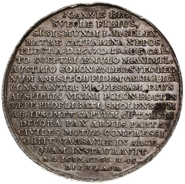 medal z końca XVIII w. (lata 1780-1792) z tzw. s