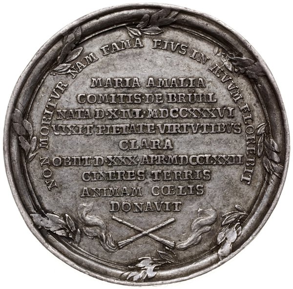 medal z 1772 r. nieznanego autorstwa, wybity z o