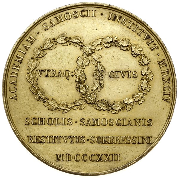 medal z 1822 r. autorstwa E. Gatteaux wybity na 
