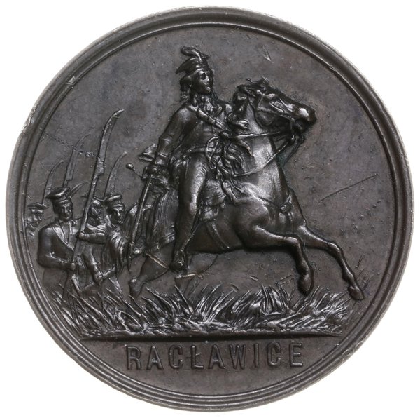 medal z 1894 r. autorstwa F. Wojtycha wykonany na pamiątke 100-lecia bitwy pod Racławicami