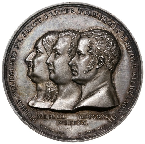 medal z 1815 r. autorstwa A. F. Königa, wybity z okazji przyłączenia Pomorza i Rugii do Prus