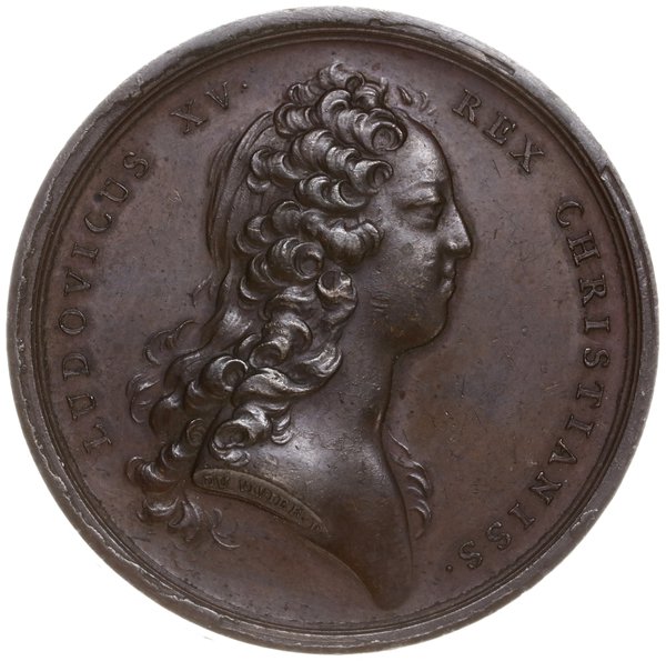 medal z 1727 r. autorstwa Jeana du Viviera, wybi