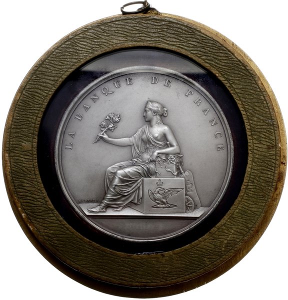 medal z 1809 autorstwa Jean-Pierre Droz, wybity z okazji ustanowienia w 1800 roku Banku Francji