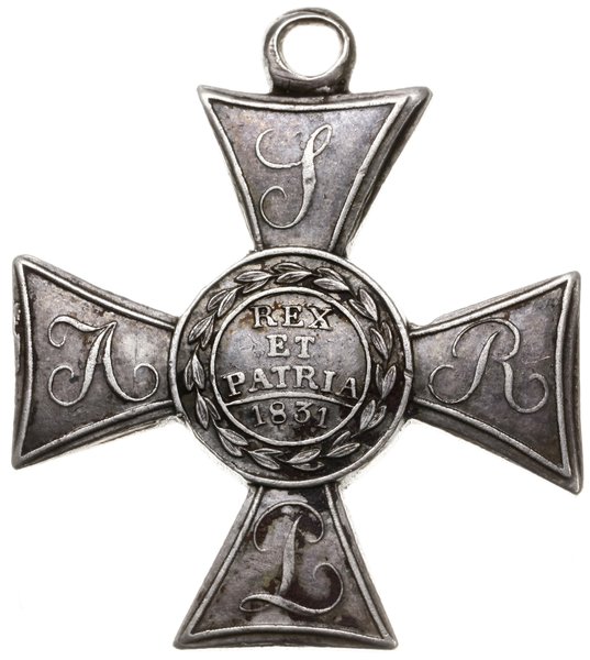 Znak Honorowy Polskiego Orderu Wojennego Virtuti Militari V klasy, nadawany Rosjanom za stłumienie  Powstania Listopadowego 1831