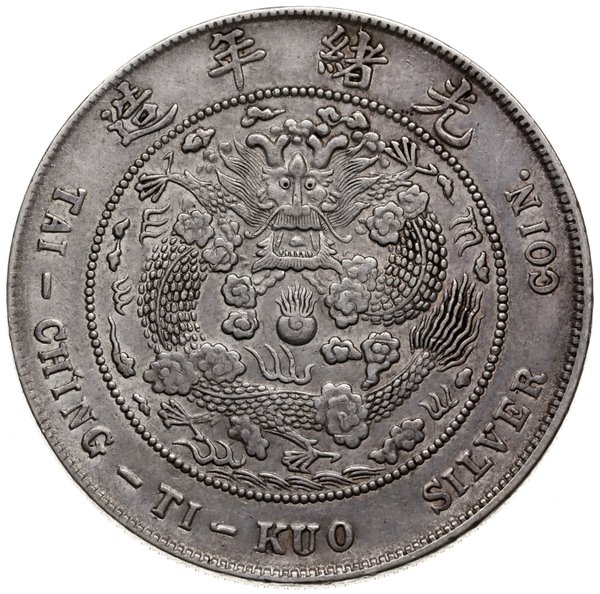 dolar bez daty (1908), Tientsin; Kann 216, KM Y#