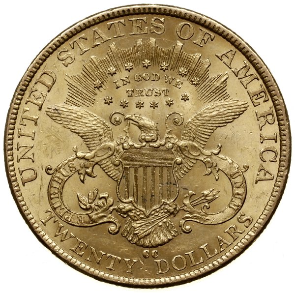 20 dolarów 1892 CC, Carson City; typ Liberty Hea