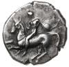 didrachma (nomos) ok. 300-280 pne; Aw: Nagi młodzieniec trzymający tarczę, siedzący na koniu galop..
