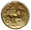 stater ok. 340-328, Amphipolis; Aw: Głowa Apollina w prawo; Rw: Jeździec w bidze w prawo, poniżej ..