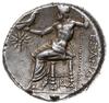 tetradrachma ok. 319-315 pne, mennica Sardeis; Aw: Głowa Heraklesa nakryta lwią skórą w prawo;  Rw..