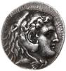 tetradrachma ok. 325-320 pne, mennica Babilon; Aw: Głowa Heraklesa nakryta lwią skórą w prawo; Rw:..