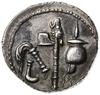denar 49-48 pne, Rzym; Aw: Słoń kroczący w prawo