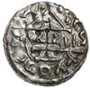 denar 1009-1024; Popiersie króla w prawo / Krzyż z dwoma kółkami i dwiema potrójnymi kulkami w kąt..
