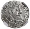 trojak 1598, Olkusz; duża głowa króla z długą brodą; Iger O.98.4.b; pięknie zachowana moneta w pud..
