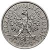 1 złoty 1929, Warszawa; nominał w wieńcu, odmiana bez znaku menniczy po napisie ZŁOTY  oraz bez na..