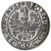 grosz 1586, Królewiec; pod popiersiem księcia znak Pawła Guldena (mistrza menniczego w Królewcu); ..