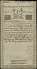 10 złotych polskich 8.06.1794, seria D, numeracja 30838, widoczny fragment firmowego znaku wodnego..