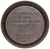 medal z 1847 r. autorstwa Veyrata poświęcony Joachimowi Lelewelowi; Aw: Popiersie Lelewela w prawo..