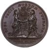 medal z 1727 r. autorstwa Jeana du Viviera, wybity z okazji pokoju paryskiego; Aw: Głowa Ludwika w..