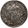 talar 1617, emisja z okresu administrowania przez Christiana von Braunschweig-Wolfenbüttel;  Aw: H..