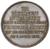 moneta - medal wybity w 1905 r. na krążku dwumarkówki z okazji odwiedzin króla w mennicy; Jaeger 1..