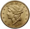 20 dolarów 1892 CC, Carson City; typ Liberty Head; Fr. 161; złoto 33.43 g; duży połysk menniczy,  ..