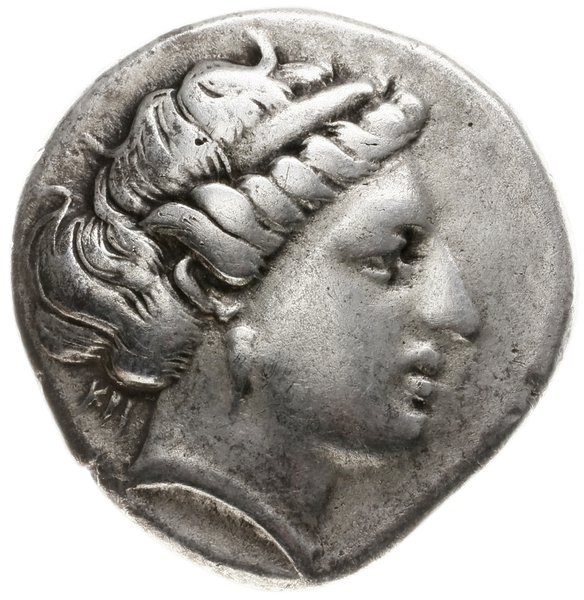 stater, ok. 400-340 pne; Aw: Głowa Demeter w pra