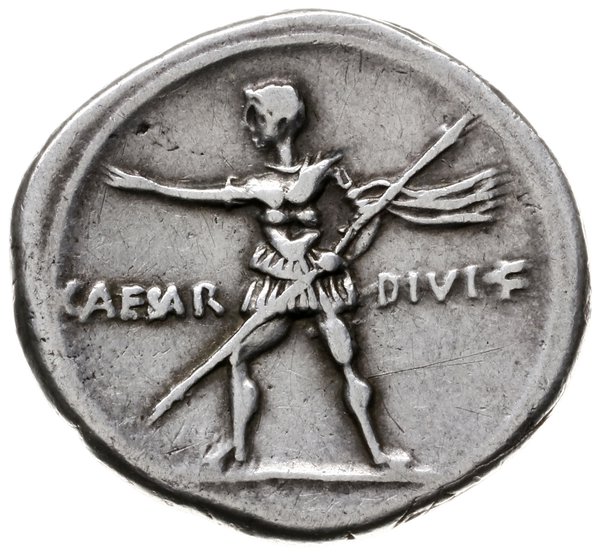 denar, 30-27 pne, mennica we Włoszech (Rzym lub Brindisi)