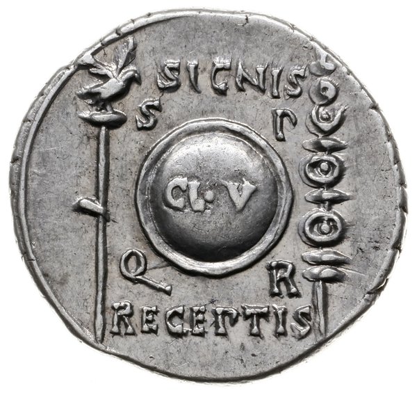 denar, 19 pne, mennica Colonia Patricia (obecnie