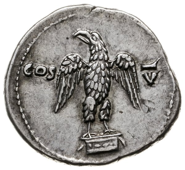 denar, 76, mennica Rzym; Aw: Głowa cesarza w wie