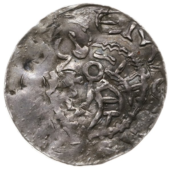 naśladownictwo denara Brzetysława I (1037-1055) z połowy XI w.