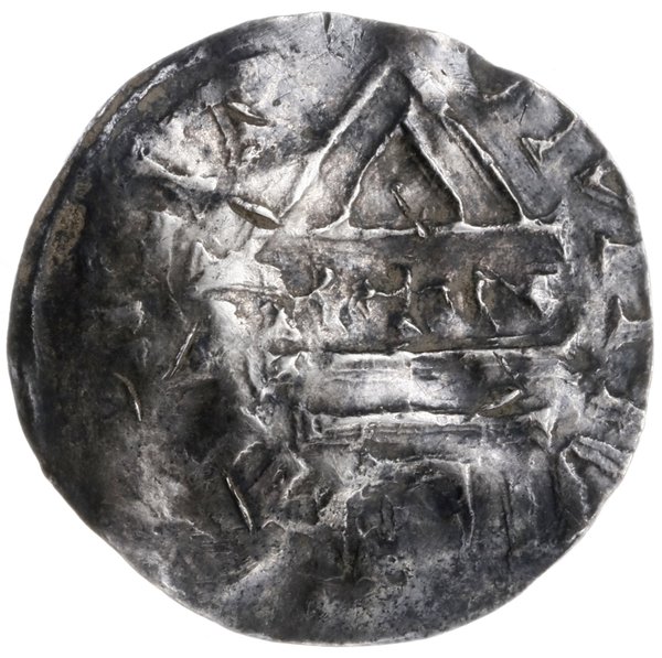 denar czeski - naśladownictwo denara bawarskiego, po 1002