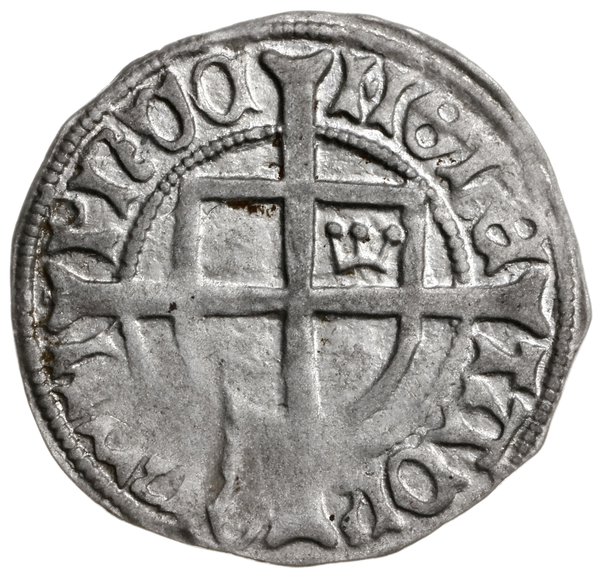 szeląg z koroną w polu tarczy, 1456-1460, mennica Królewiec