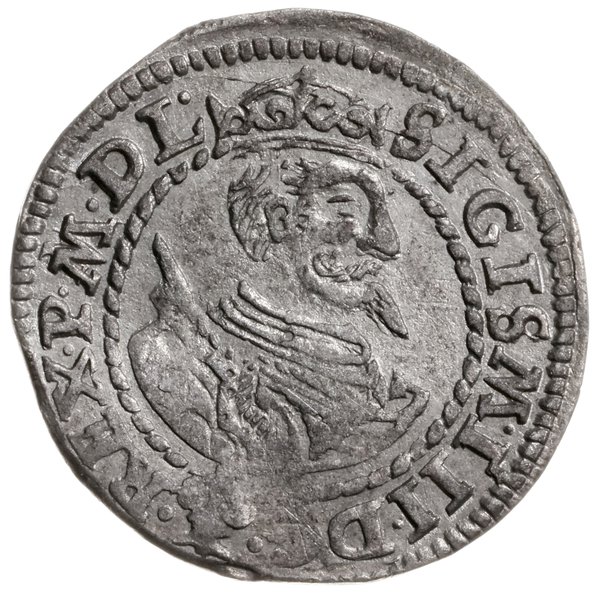 grosz, 1597, Poznań; Aw: Popiersie króla w koron