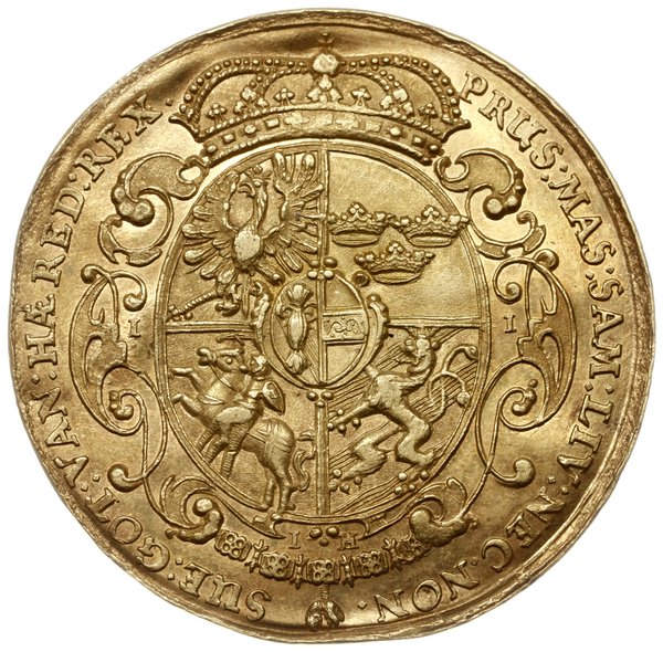 5 dukatów 1636 (odbitka w złocie półtalara medalowego bez daty), mennica Bydgoszcz
