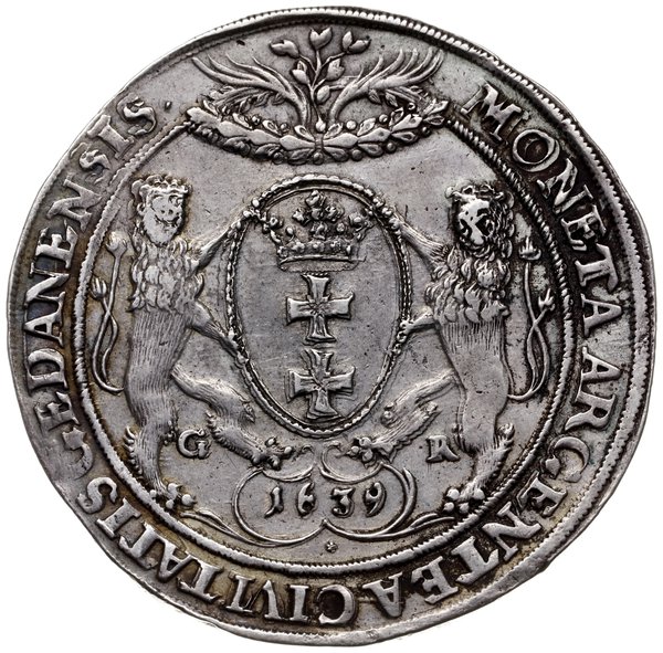 talar 1639, Gdańsk; typ monety z dużym popiersie
