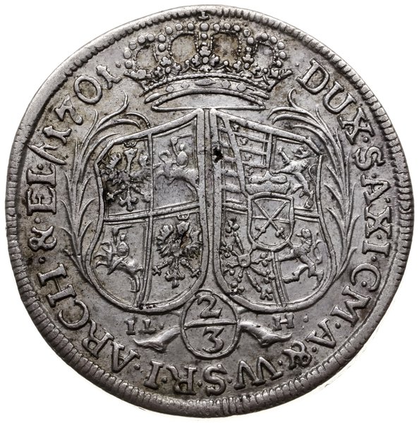 2/3 talara (gulden), 1701 Drezno