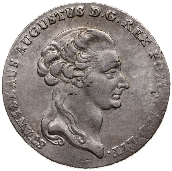 talar 1795, Warszawa; Aw: Głowa króla w prawo, w