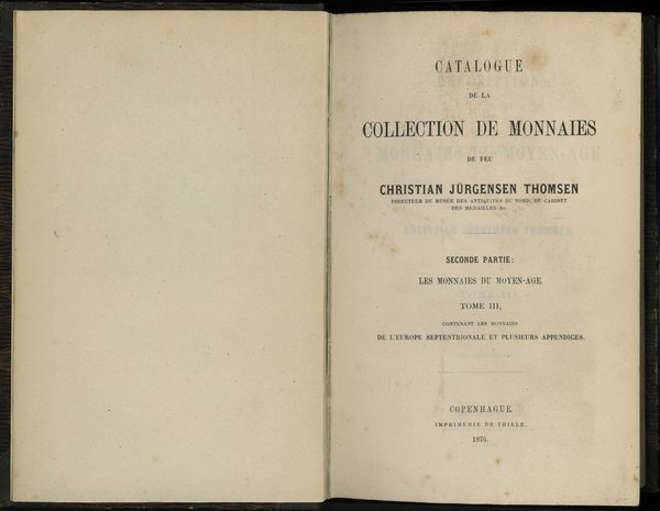 Christian Jürgensen Thomsen, Catalogue de la Col
